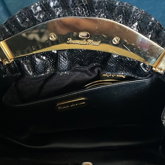 Vintage Finesse la Model Snakeskin Evening bag - Picture 3 of 6